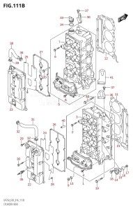 DF200 From 20002F-610001 (E03)  2016 drawing CYLINDER HEAD (DF200Z:E03)