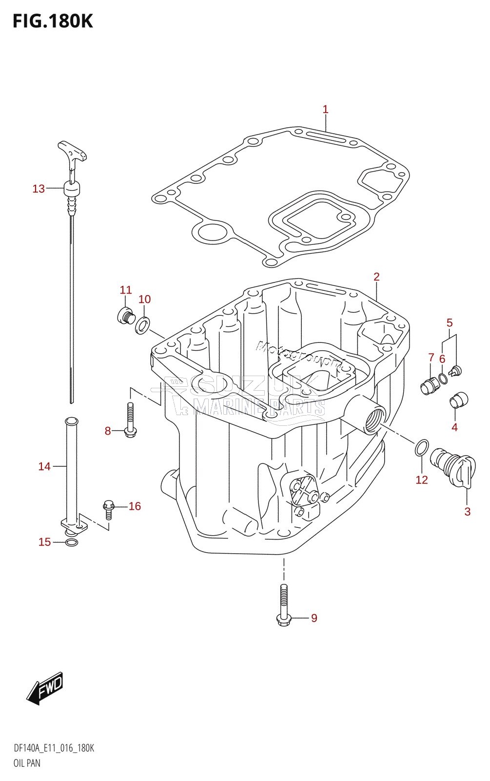 OIL PAN (DF115AST:E03)