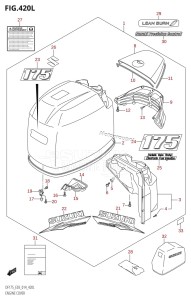 DF175TG From 17502F-410001 (E03)  2014 drawing ENGINE COVER (DF175TG:E03)