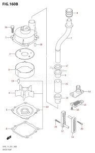 DF115T From 11501F-371001 (E01 E40)  2003 drawing WATER PUMP (DF115WT)