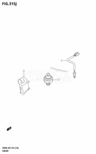 DF60A From 06003F-410001 (E01 E40)  2014 drawing SENSOR (DF60AQH:E01)