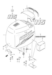 DF 115 drawing Engine Cover