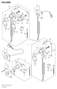 DF140Z From 14001Z-780001 (E03)  2007 drawing OPT:SWITCH (K5,K6,K7,K8,K9,K10,011)