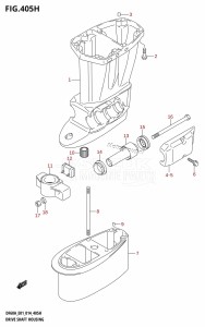 DF50A From 05004F-410001 (E01)  2014 drawing DRIVE SHAFT HOUSING (DF60A:E40)