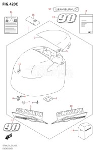 07003F-610001 (2016) 70hp E03-USA (DF70A) DF70A drawing ENGINE COVER (DF90A:E03)