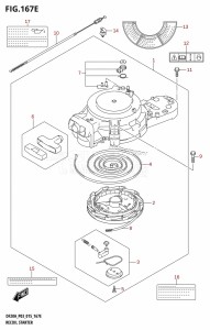 DF9.9B From 00995F-510001 (P03)  2015 drawing RECOIL STARTER (DF15A:P03)