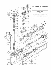 F250DETU drawing PROPELLER-HOUSING-AND-TRANSMISSION-1