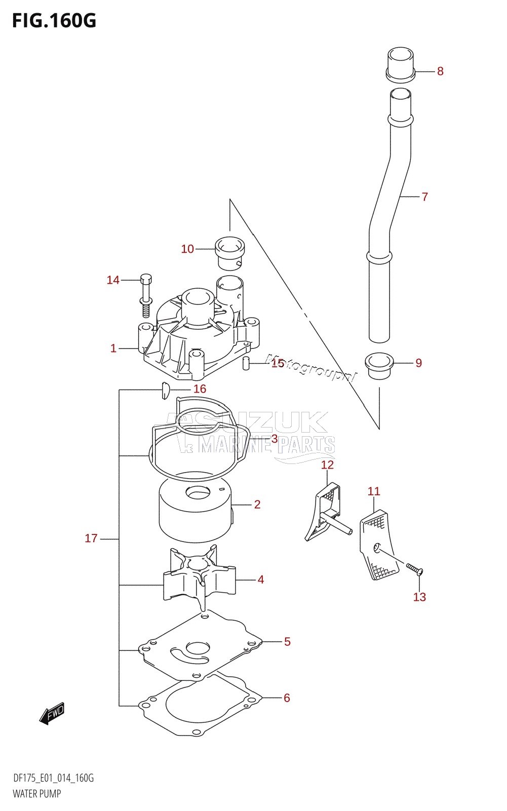 WATER PUMP (DF150ZG:E01)