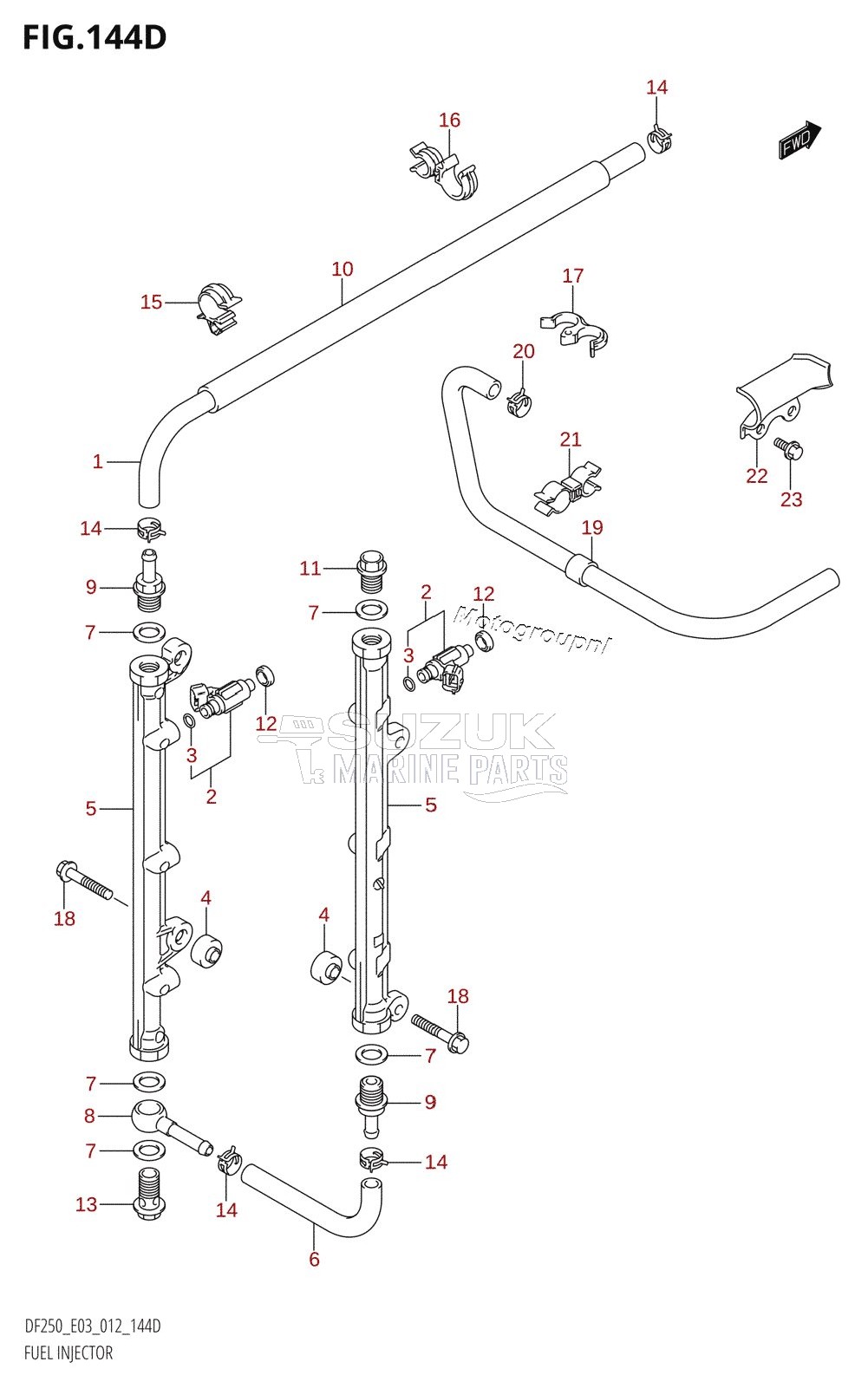 FUEL INJECTOR (DF225Z:E03)