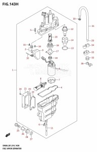 DF50A From 05004F-410001 (E01)  2014 drawing FUEL VAPOR SEPARATOR (DF60A:E40)