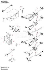 DF300A From 30002P-240001 (E11 E40)  2022 drawing OPT:HARNESS (1) (020,021)