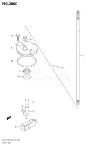 DF150Z From 15002Z-210001 (E01 E40)  2012 drawing CLUTCH ROD (DF150Z:E01)