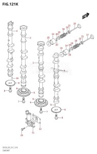 DF250Z From 25003Z-710001 (E40)  2017 drawing CAMSHAFT (DF250T:E40)