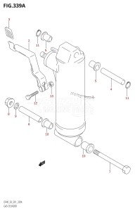 DF50 From 05001F-421001 (E01 E40)  2004 drawing GAS CYLINDER ((DF40QH,DF50QH):(X,Y))