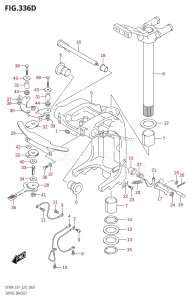 DF100B From 10004F-340001 (E01 E40)  2023 drawing SWIVEL BRACKET (DF90AWQH)