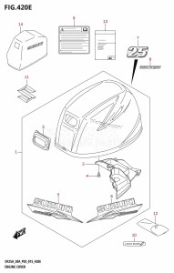 DF30A From 03003F-510001 (P03)  2015 drawing ENGINE COVER (DF25AQ:P03)