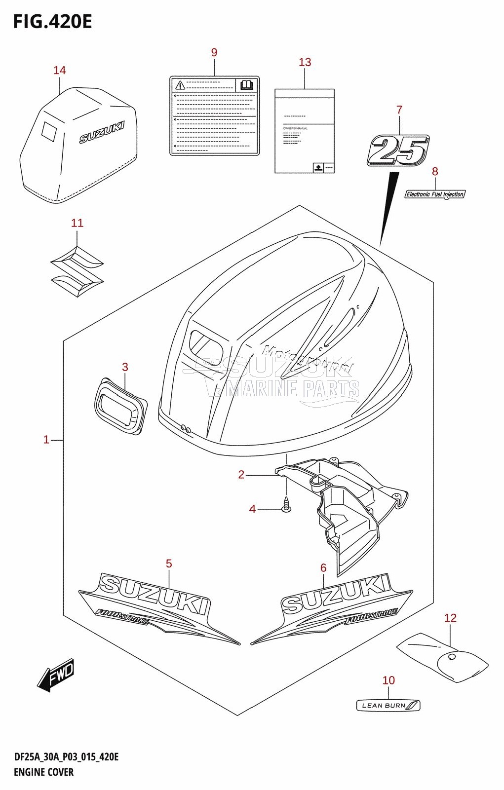 ENGINE COVER (DF25AQ:P03)