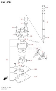 DF250A From 25003P-510001 (E01 E40)  2015 drawing WATER PUMP (DF300A:E40)