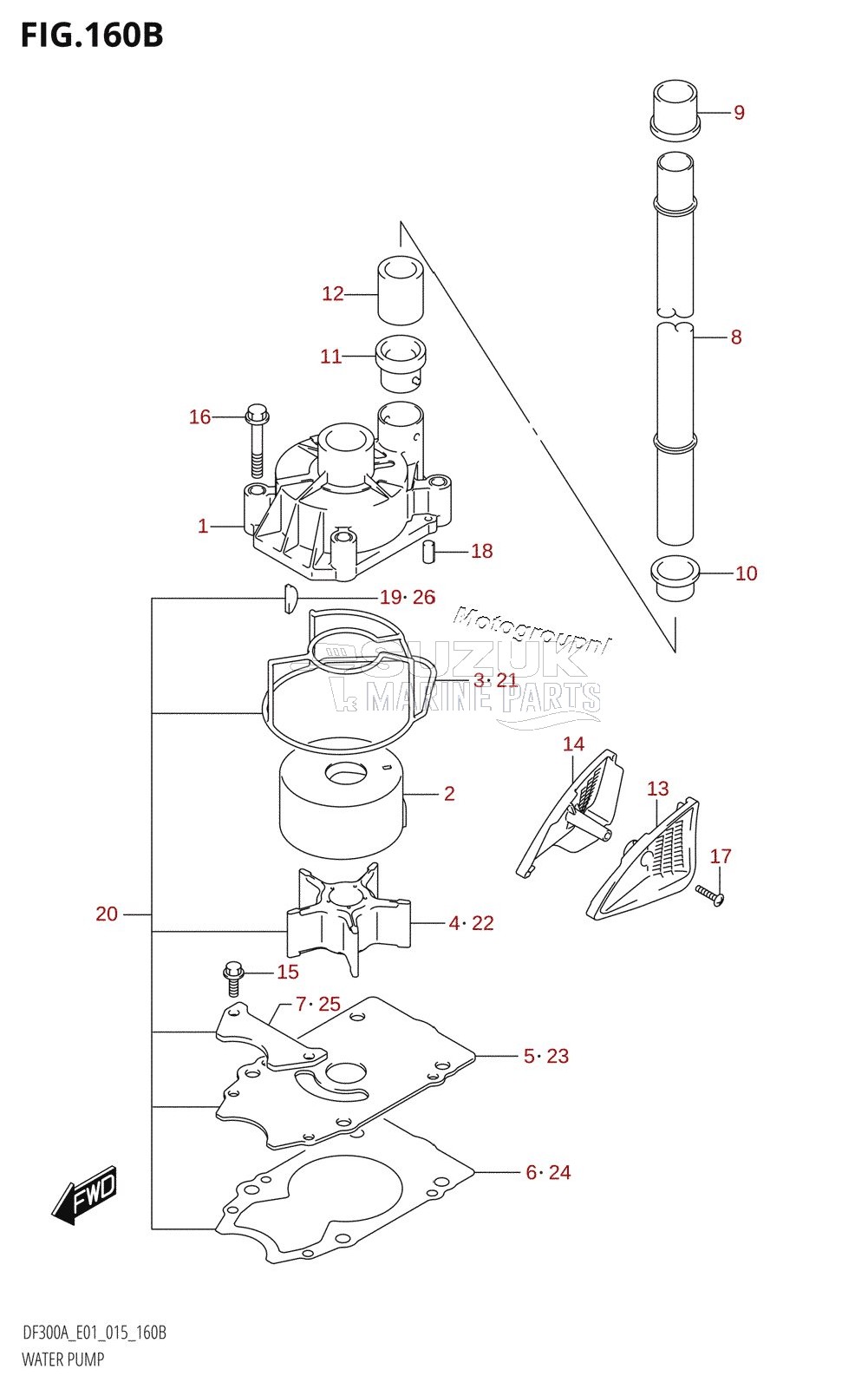 WATER PUMP (DF300A:E40)