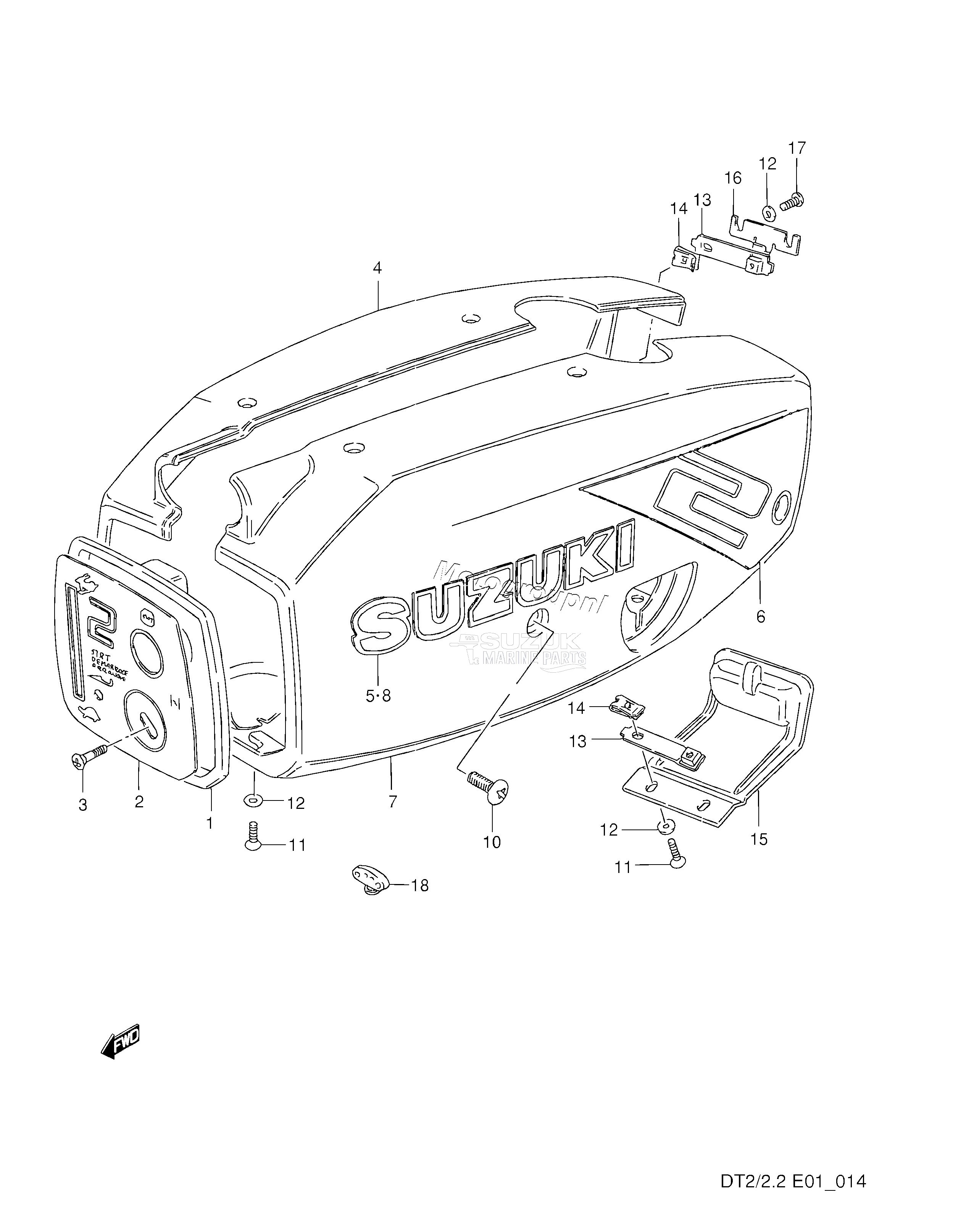 ENGINE COVER (DT2,MODEL:86)