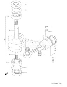 DT2.2 From 00221-030001 ()  2000 drawing CRANKSHAFT