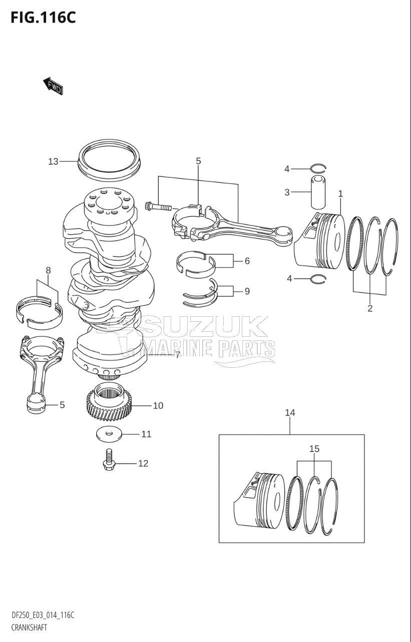 CRANKSHAFT (DF225T:E03)