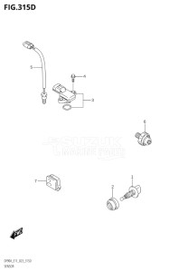 10004F-240001 (2022) 100hp E01 E40-Gen. Export 1 - Costa Rica (DF100BT  DF140Z) DF100B drawing SENSOR (DF90AWQH:(022,023))