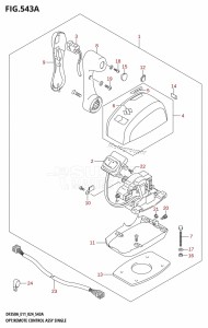 DF350A From 35001F-440001 (E11)  2024 drawing OPT:REMOTE CONTROL ASSY SINGLE