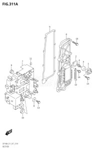 14003Z-710001 (2017) 140hp E11 E40-Gen. Export 1-and 2 (DF140AZ) DF140AZ drawing RECTIFIER