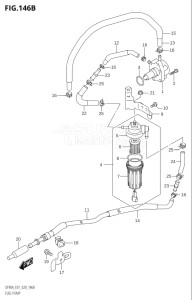 09003F-910001 (2019) 90hp E01 E40-Gen. Export 1 - Costa Rica (DF90ATH) DF90A drawing FUEL PUMP (DF90AWQH,DF100B)