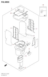 DF70A From 07003F-310001 (E01 E40)  2013 drawing OPT:GASKET SET (DF70ATH:E40)