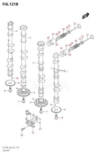 DF250 From 25005F-240001 (E40)  2022 drawing CAMSHAFT (022,023)