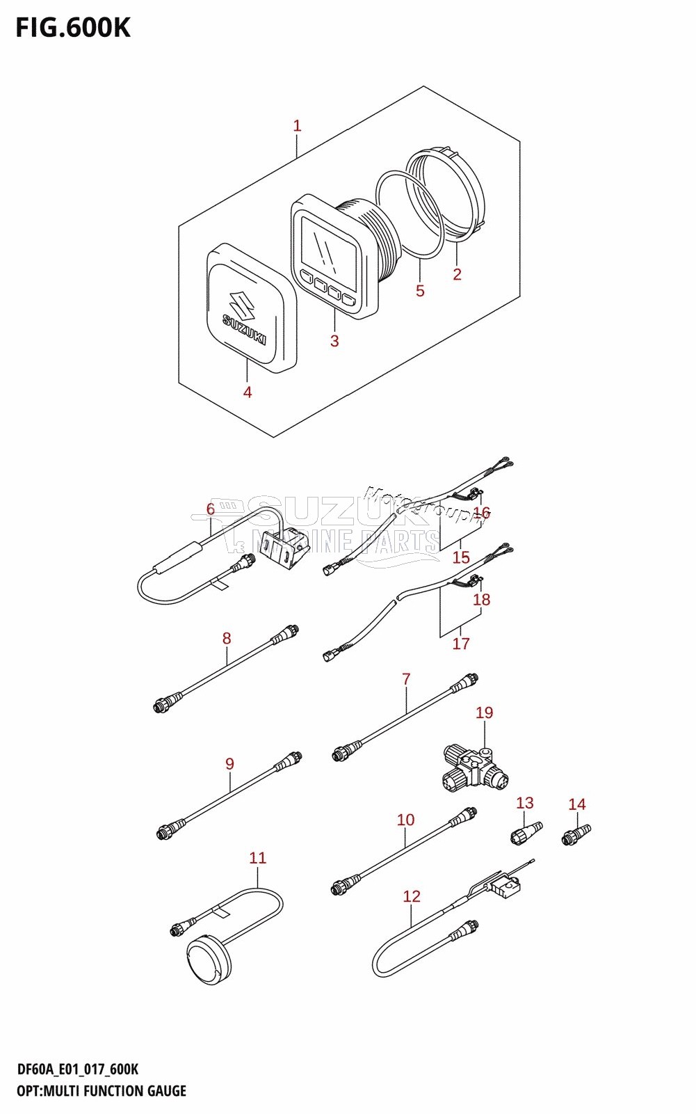 OPT:MULTI FUNCTION GAUGE (DF60AQH:E40)