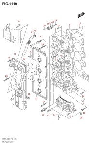 DF175T From 17502F-810001 (E01 E40)  2018 drawing CYLINDER HEAD (DF150T,DF150Z)