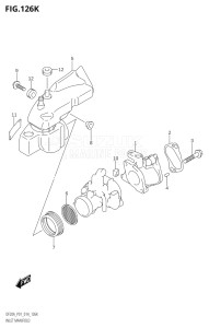 00995F-410001 (2014) 9.9hp P01-Gen. Export 1 (DF9.9B  DF9.9BR  DF9.9BT) DF9.9B drawing INLET MANIFOLD (DF20AT:P01)