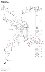 08002F-110001 (2011) 80hp E01 E40-Gen. Export 1 - Costa Rica (DF80AT  DF80AWT) DF80A drawing SWIVEL BRACKET