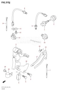 DF175TG From 17502F-410001 (E01 E40)  2014 drawing SENSOR (DF175T:E01)