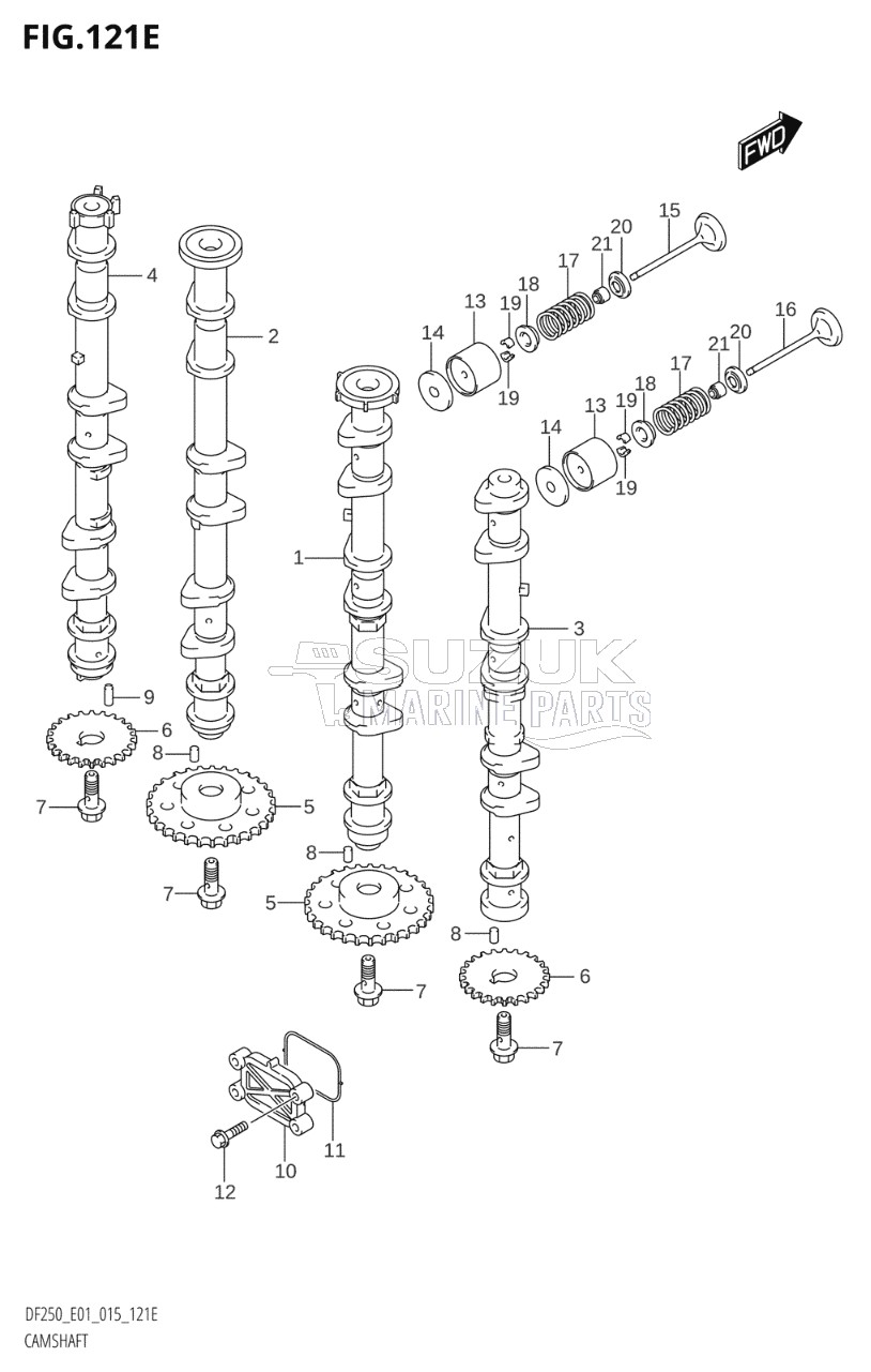 CAMSHAFT (DF225T:E01)