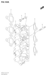 22503Z-240001 (2022) 225hp E11 E40-Gen. Export 1-and 2 (DF225Z) DF225Z drawing INTAKE MANIFOLD