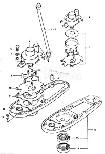 DT50M From 5002-100001 ()  1988 drawing WATER PUMP