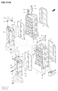 25003Z-010001 (2010) 250hp E01 E40-Gen. Export 1 - Costa Rica (DF250ZK10) DF250Z drawing CYLINDER HEAD