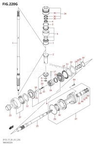 DF175Z From 17502Z-310001 (E01 E40)  2013 drawing TRANSMISSION (DF175Z:E01)