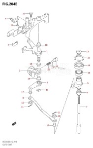 DF250Z From 25003Z-210001 (E03)  2012 drawing CLUTCH SHAFT (DF250T:E03)