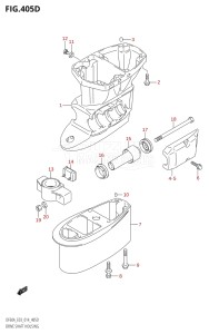 04003F-410001 (2014) 40hp E03-USA (DF40A) DF40A drawing DRIVE SHAFT HOUSING (DF50AVT)