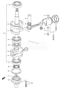 DT8S From 0801-461001 ()  1994 drawing CRANKSHAFT (DT5)