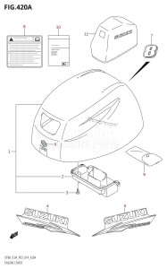 DF8A From 00801F-410001 (P03)  2014 drawing ENGINE COVER (DF8A:P03)