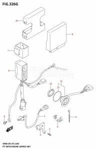 DF40A From 04003F-510001 (E01 E13)  2015 drawing PTT SWITCH /​ ENGINE CONTROL UNIT (DF60A:E01)