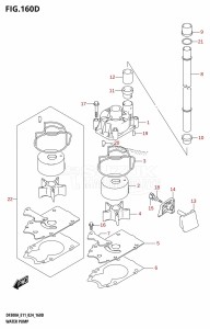 DF300A From 30002P-440001 (E11 - E40)  2024 drawing WATER PUMP (DF250ATSS)