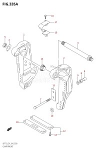 DF150ZG From 15002Z-410001 (E40)  2014 drawing CLAMP BRACKET (DF150T:E01)