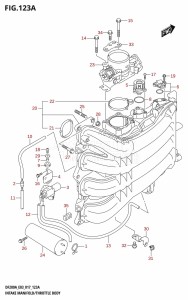 DF200AZ From 20003Z-710001 (E03)  2017 drawing INTAKE MANIFOLD /​ THROTTLE BODY